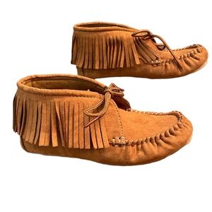 Children's moccasins, ankle high, size S-13/1